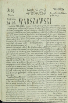 Kurjer Warszawski. 1823, nr 219 (14 września)
