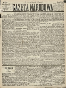Gazeta Narodowa. 1881, nr 58