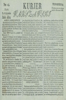 Kurjer Warszawski. 1824, nr 14 (16 stycznia)