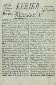 Kurjer Warszawski. 1824, Nro 81 (3 kwietnia)