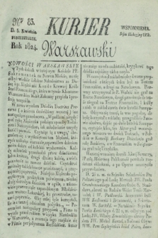 Kurjer Warszawski. 1824, Nro 83 (5 kwietnia)