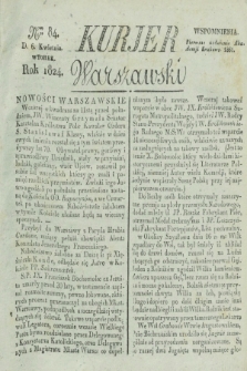 Kurjer Warszawski. 1824, Nro 84 (6 kwietnia)