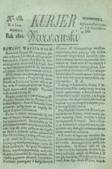 Kurjer Warszawski. 1824, Nro 158 (4 lipca)