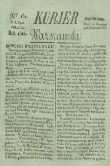Kurjer Warszawski. 1824, Nro 161 (8 lipca)