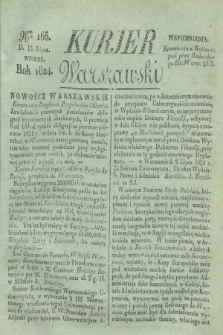 Kurjer Warszawski. 1824, Nro 166 (13 lipca)