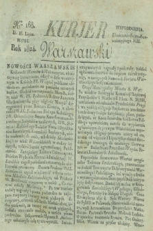 Kurjer Warszawski. 1824, Nro 168 (16 lipca)