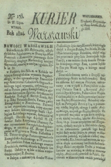 Kurjer Warszawski. 1824, Nro 178 (27 lipca)
