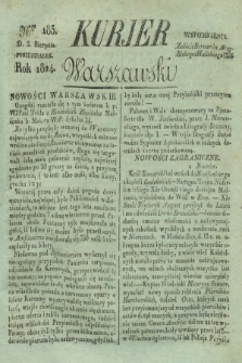 Kurjer Warszawski. 1824, Nro 183 (2 sierpnia)