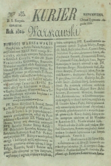 Kurjer Warszawski. 1824, Nro 185 (5 sierpnia)
