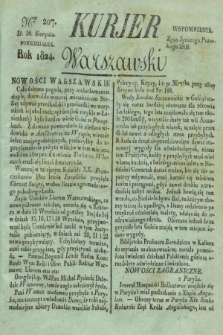 Kurjer Warszawski. 1824, Nro 207 (30 sierpnia)