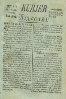 Kurjer Warszawski. 1824, Nro 215 (9 września)