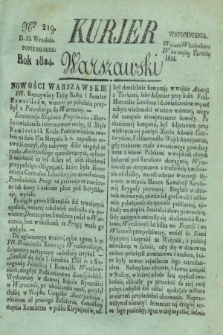 Kurjer Warszawski. 1824, Nro 219 (13 września)