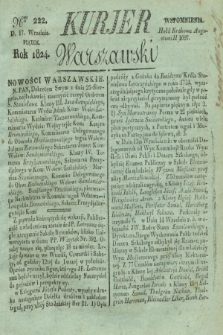 Kurjer Warszawski. 1824, Nro 222 (17 września)