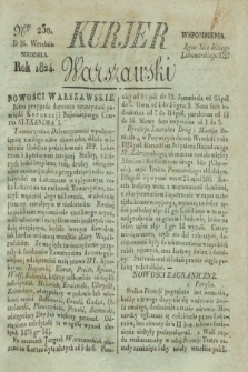 Kurjer Warszawski. 1824, Nro 230 (26 września)