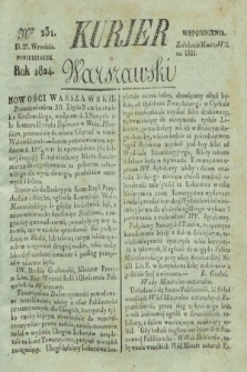Kurjer Warszawski. 1824, Nro 231 (27 września)