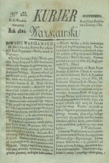 Kurjer Warszawski. 1824, Nro 233 (30 września)