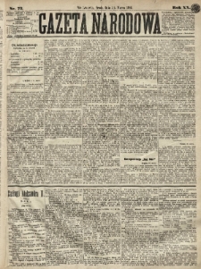 Gazeta Narodowa. 1881, nr 72