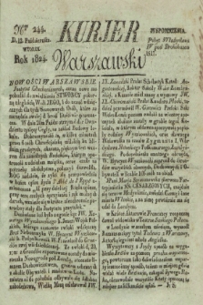 Kurjer Warszawski. 1824, Nro 244 (12 października)