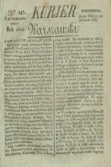 Kurjer Warszawski. 1824, Nro 247 (16 października)