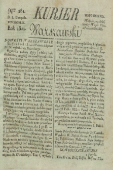 Kurjer Warszawski. 1824, Nro 261 (1 listopada)