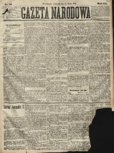 Gazeta Narodowa. 1881, nr 73