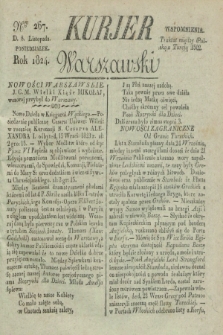 Kurjer Warszawski. 1824, Nro 267 (8 listopada)