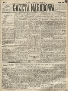 Gazeta Narodowa. 1881, nr 74