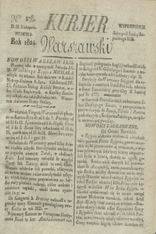 Kurjer Warszawski. 1824, Nro 278 (21 listopada)