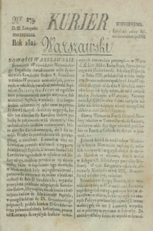 Kurjer Warszawski. 1824, Nro 279 (22 listopada)