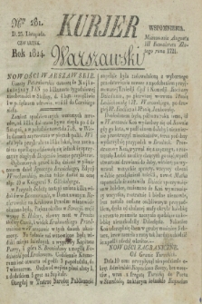 Kurjer Warszawski. 1824, Nro 281 (25 listopada)