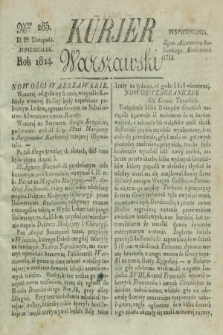Kurjer Warszawski. 1824, Nro 285 (29 listopada)