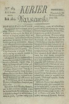 Kurjer Warszawski. 1824, Nro 289 (4 grudnia)