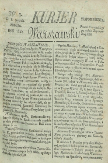 Kurjer Warszawski. 1825, Nro 7 (8 stycznia)