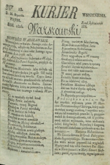 Kurjer Warszawski. 1825, Nro 12 (14 stycznia)