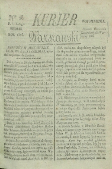 Kurjer Warszawski. 1825, Nro 28 (1 lutego)