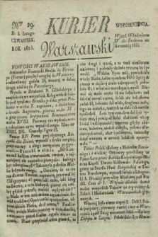 Kurjer Warszawski. 1825, Nro 29 (3 lutego)