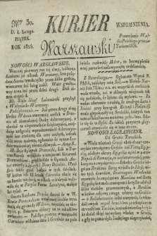 Kurjer Warszawski. 1825, Nro 30 (4 lutego)