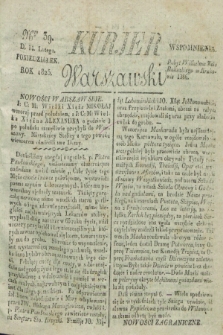 Kurjer Warszawski. 1825, Nro 39 (14 lutego)