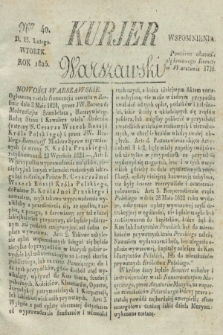 Kurjer Warszawski. 1825, Nro 40 (15 lutego)