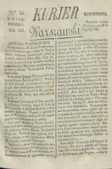 Kurjer Warszawski. 1825, Nro 44 (20 lutego)