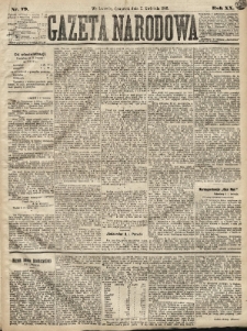Gazeta Narodowa. 1881, nr 79