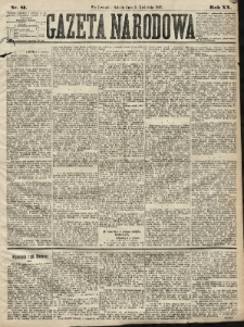 Gazeta Narodowa. 1881, nr 81