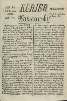 Kurjer Warszawski. 1825, Nro 84 (9 kwietnia)