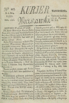 Kurjer Warszawski. 1825, Nro 107 (6 maja)