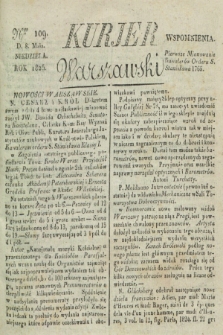 Kurjer Warszawski. 1825, Nro 109 (8 maja)