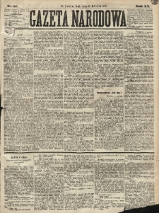 Gazeta Narodowa. 1881, nr 84