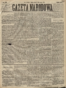 Gazeta Narodowa. 1881, nr 87