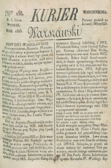 Kurjer Warszawski. 1825, Nro 158 (5 lipca)