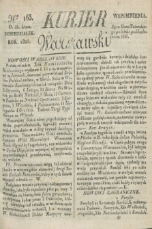 Kurjer Warszawski. 1825, Nro 163 (11 lipca)