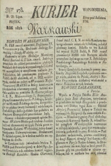 Kurjer Warszawski. 1825, Nro 178 (29 lipca)